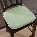 Hastings Home Memory Foam Chair Cushion for Dining, Kitchen, Outdoor Patio and Desk with Nonslip Back (Green) 136903QZN